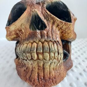Vintage Skull Halloween Rubber Foam Prop Skullhead Decor Sri Lanka Mold Face